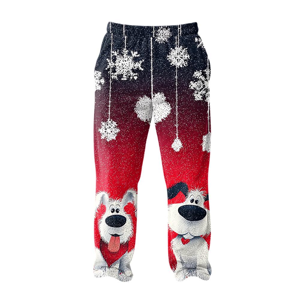 Herren Allover bedruckte Homewear-Hose Schlaf-Pyjamahose Lange Hose Pyjamahose