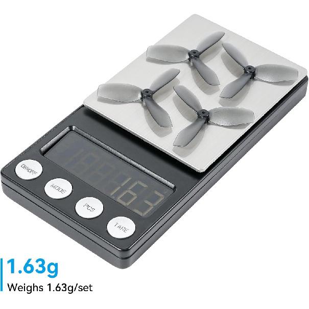 BETAFPV 16pcs 45mm 3-Blade Propeller with 1.5mm Shaft Hole Lightweight Compatible for 1102 Brushless Motor Like Aquila16 Brushless Quadcopter