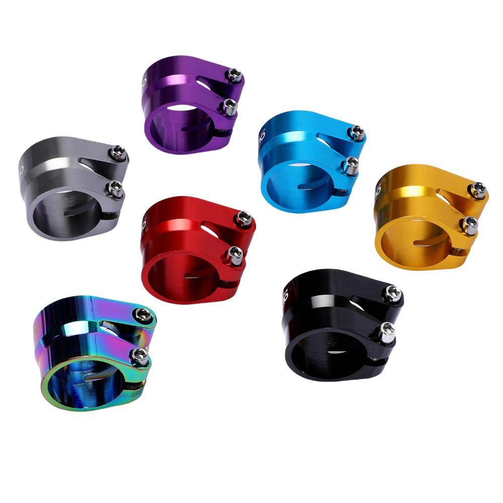 Double Layer Bicycle Seatpost Clamp Aluminum Zinc Zinc Alloy Bike Seat Tube Clip Seat Tube Clamp Bike Parts