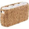 Toilettenpapier-Aufbewahrungskorb, Toilettenpapierhalter mit Aufbewahrung, Küsten-Badezimmerdeko, Rattan-Badezimmerzubehör