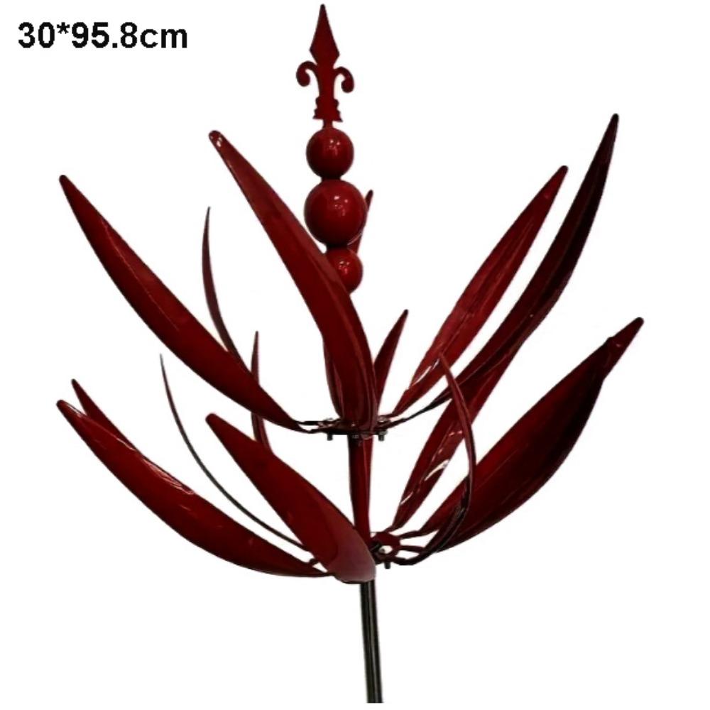 Eisenkunst Nordischer Rotator Eisen Einbetonierter Windmühlen Metall Garten Windrad Rotator