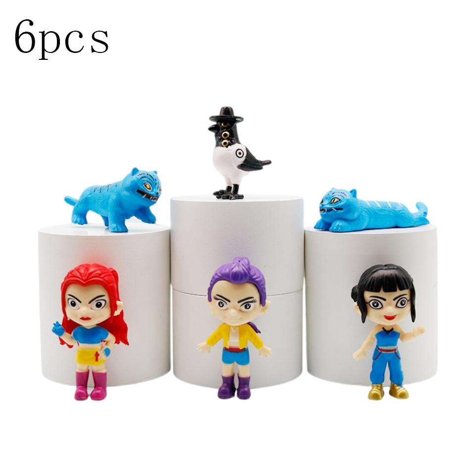 12pcs/SetKpop Demon Hunters Figure Model Toy PVC Cartoon Gaming Peripherals Desk Decoration Collection Figures Model Toy For Kid