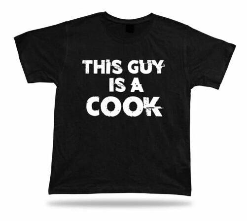 The Guy Is A Super Cook Happy Tag T-Shirt Gift Idea Birhday Gift New