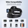 Soporte de Correa para la Cabeza Ajustable para DJI Action 6/5Pro/4/3, Osmo Nano/360, Insta360 X5, Teléfono - Soporte de Cámara POV para Deportes al Aire Libre
