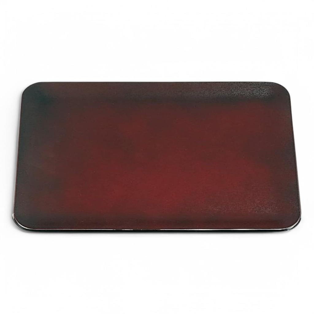 Made In Shaku 3 Tamuke SL Black Lacquer X X J-kitchens Placemat, Tray, Japan, High-Quality, Heat-Resistant, A) Kotobuki, Tataki, (38.4cm 29.1cm 1.5cm)