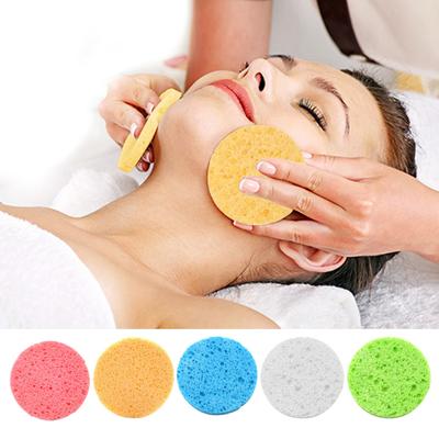 Wiederverwendbare runde saugfähige komprimierte natürliche Make-up-Entfernung Peeling SPA Gesichtsreinigung Zellulose
