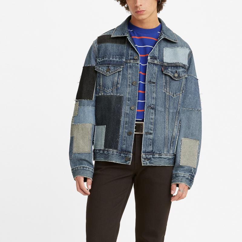 Levi's SS22 Patchwork Denim Jacket Men's Blue A2267-0000