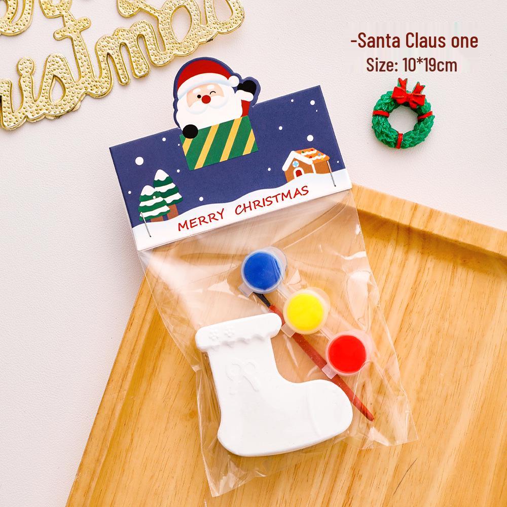 Christmas Cartoon Plaster Doll Painting Kit for Kids - Small Holiday Gifts