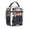 Anime Gojo Satoru JJK Insulated Lunch Bags Thermal Lunch Container Portable Tote Lunch Box Men Women School Outdoor