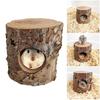 Mouse Tunnel Toy Bite Resistant Moisture-proof Pet Accessory Natural Wooden Hamster Mouse Tunnel Tube Toy for Cage