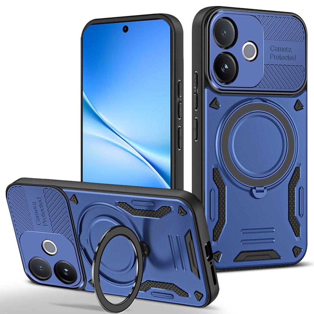 Magnetic Case For Vivo V60 Lite 4G / V60 Lite 5G Shockproof TPU + PC Phone Back Cover with Kickstand
