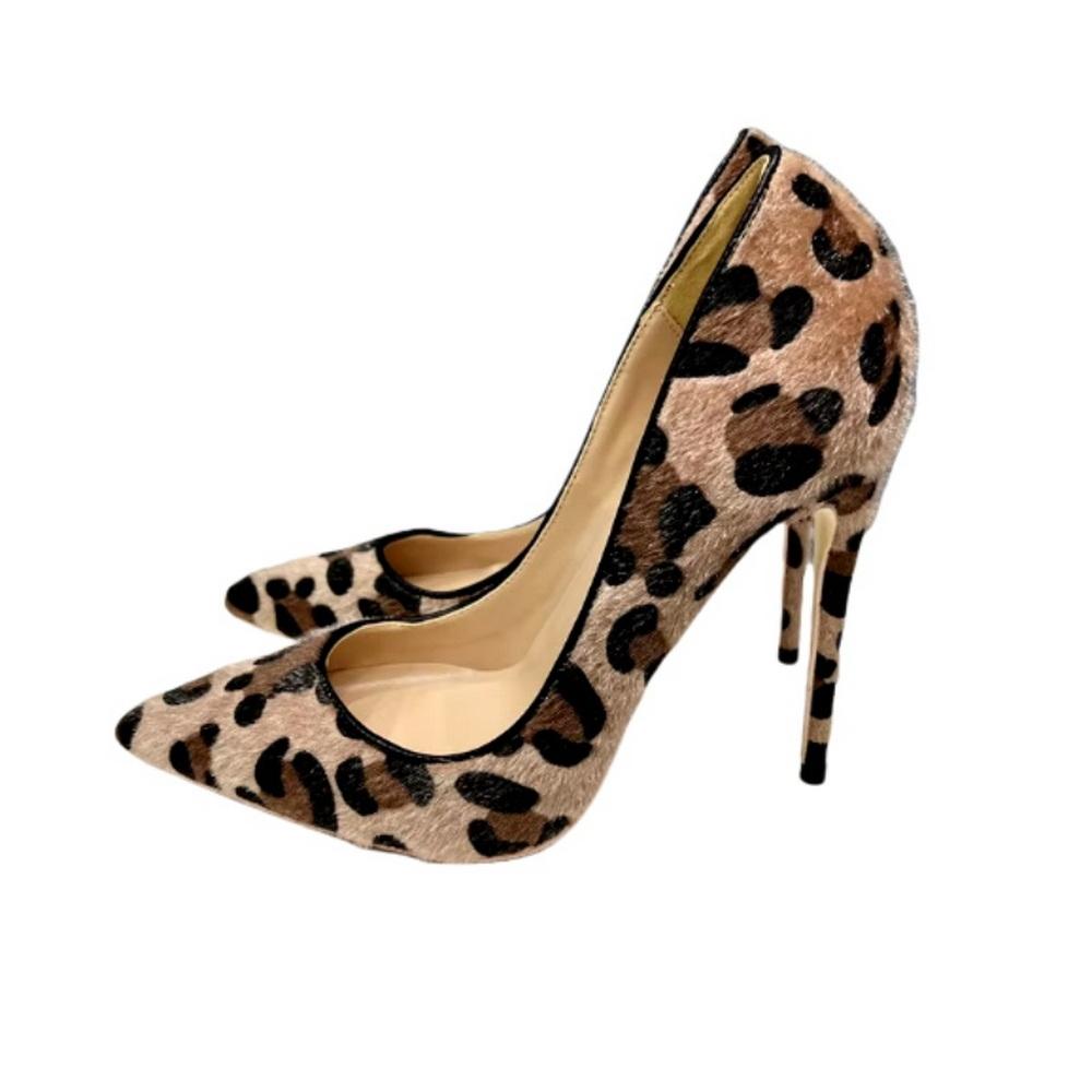 Fashion FHC 12cm New Design Women Pumps,Leopard High Heels, Office Lady Work Shoes,Slip On,Shallow Out,Pointed Toe,Size 33-45,Dropship