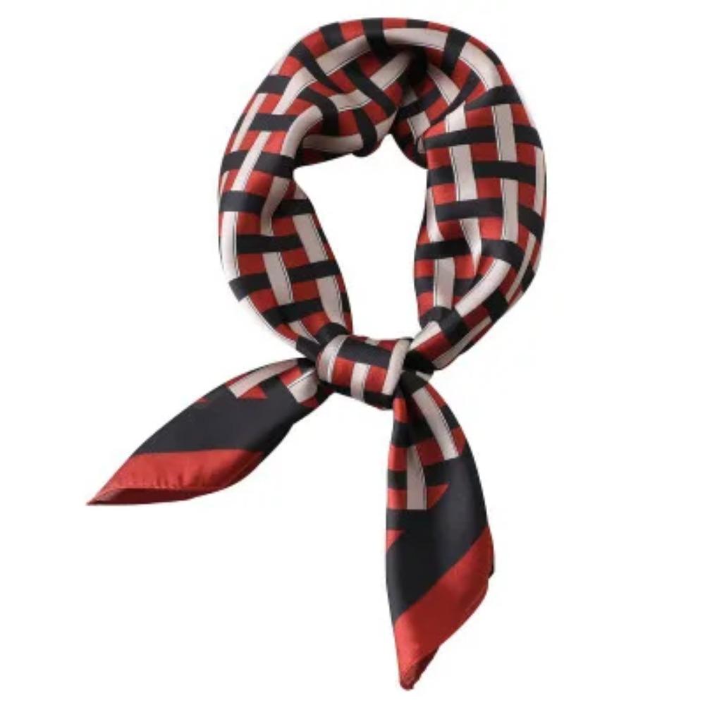 2025 Summer Luxury Brand Silk Scarf Square Women Shawls And Wraps Fashion Office Small Hair Neck Hijabs Foulard Scarves 70*70cm