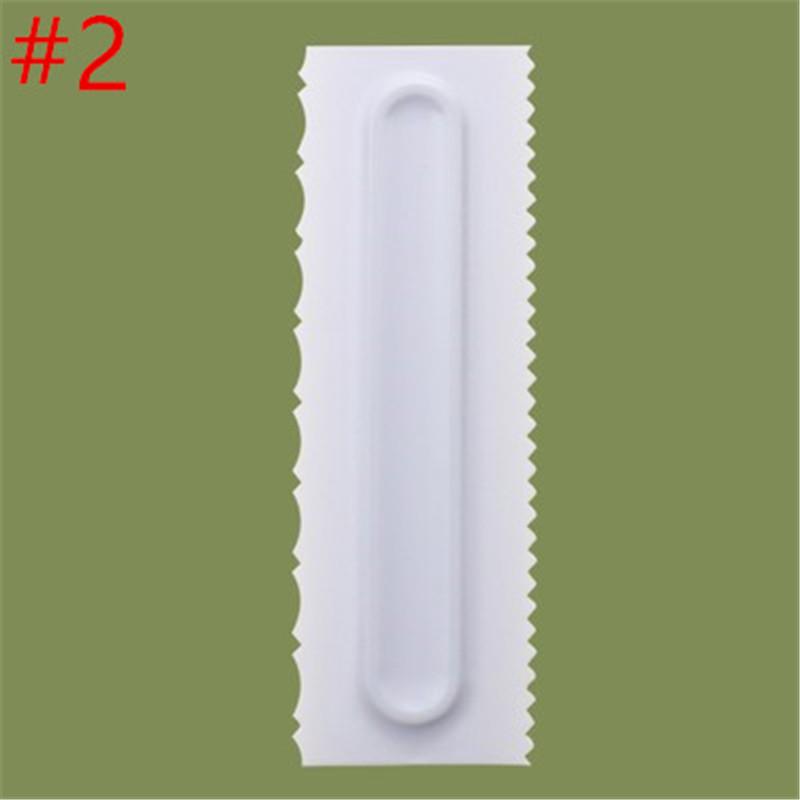 1pc Cream Scraper Irregular Teeth Edge Spatulas Cake Baking Scraper Fondant Cake Slicer Pastry Cutters Tools DIY Decorating