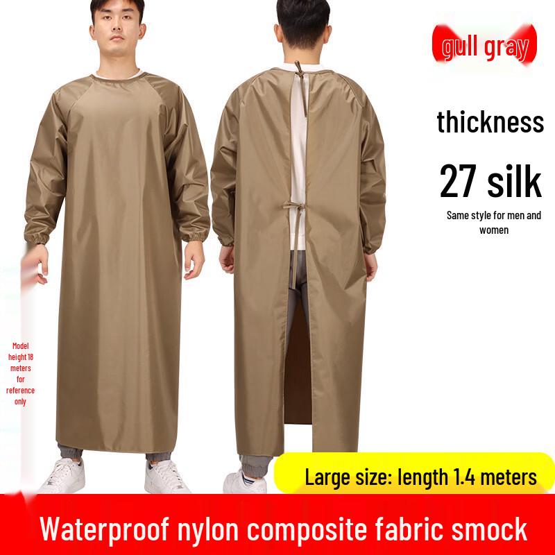 Waterproof Long-Sleeve Household Apron