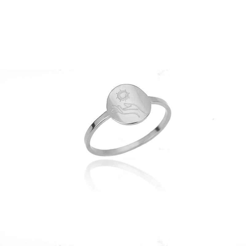 

Vintage Sun Moon Rings For Women Men Stainless Steel Gold Color Sun Moon Finger Ring Femme Aesthetic Jewelry Gift Anillos 9