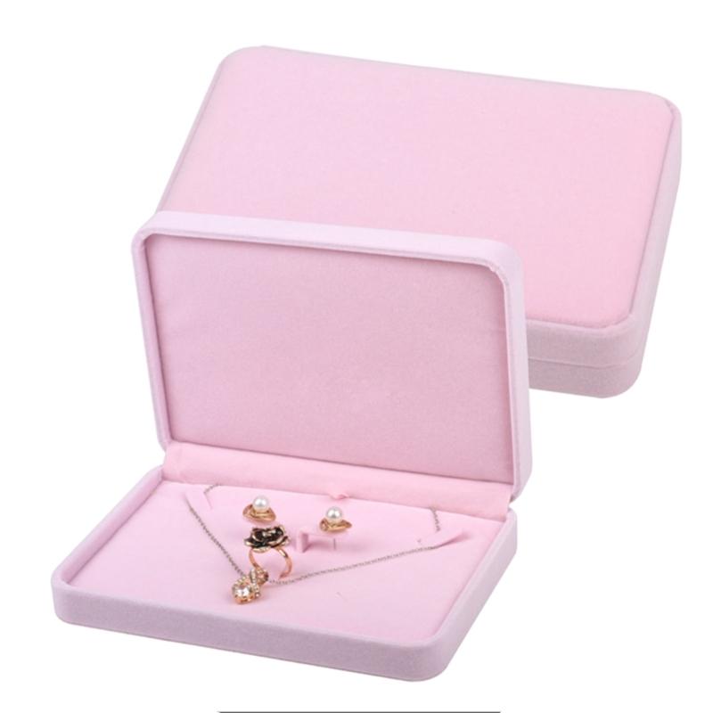 Protective Jewelry Box Portable Jewellery Holder Soft Jewelry Display Case Props Rings/Earrings/Necklace/Bracelet Holder