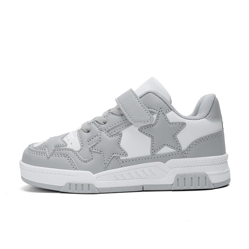 

Kids Sneakers with Star Design Fashion Sport Shoes for Boys Girls Spring Boy Leather Casual Athletic Footwear Lightweight Style 37
