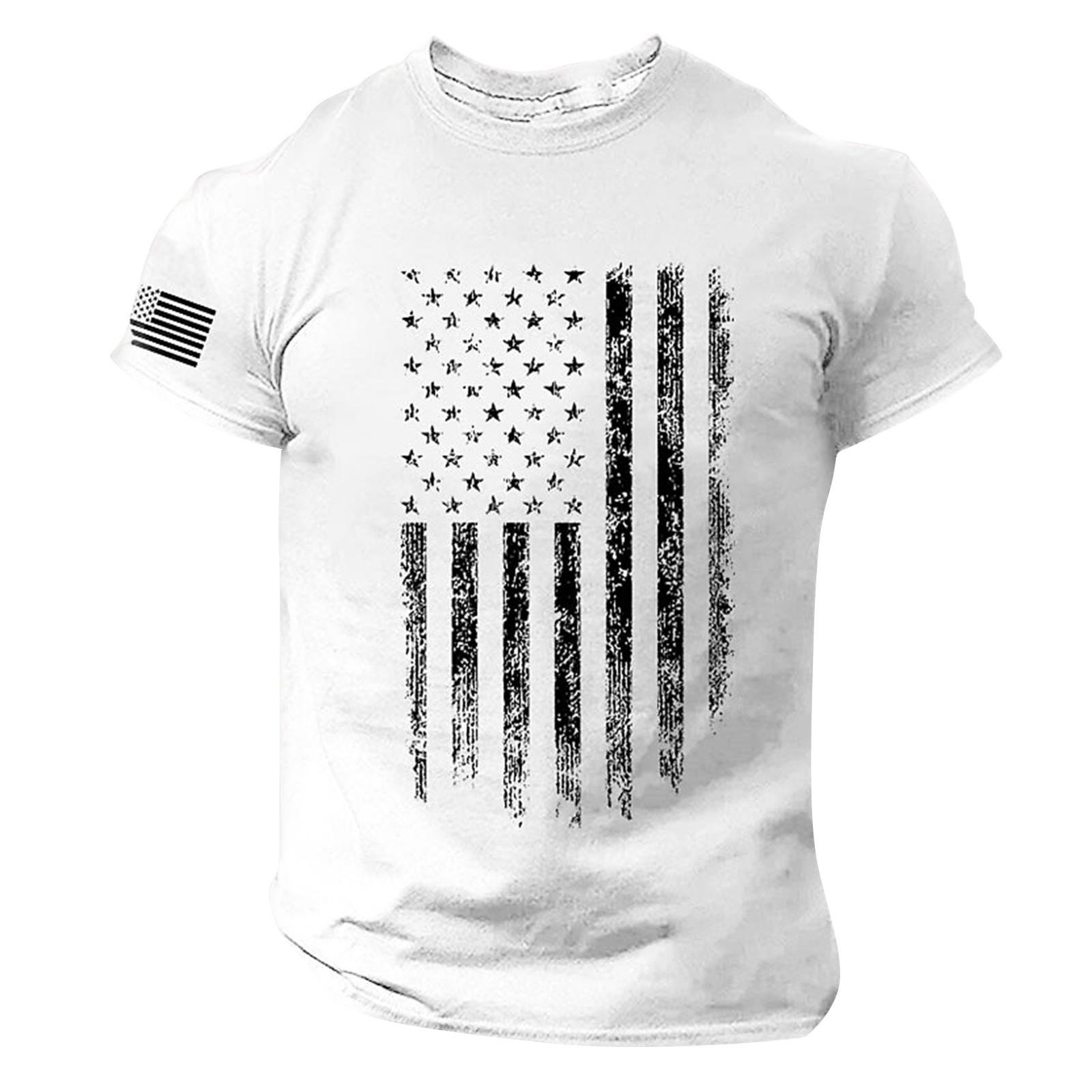 

Мужская летняя футболка с коротким рукавом и принтом, повседневная футболка с принтом в стиле ретро, ​​уличные спортивные топы XL белый