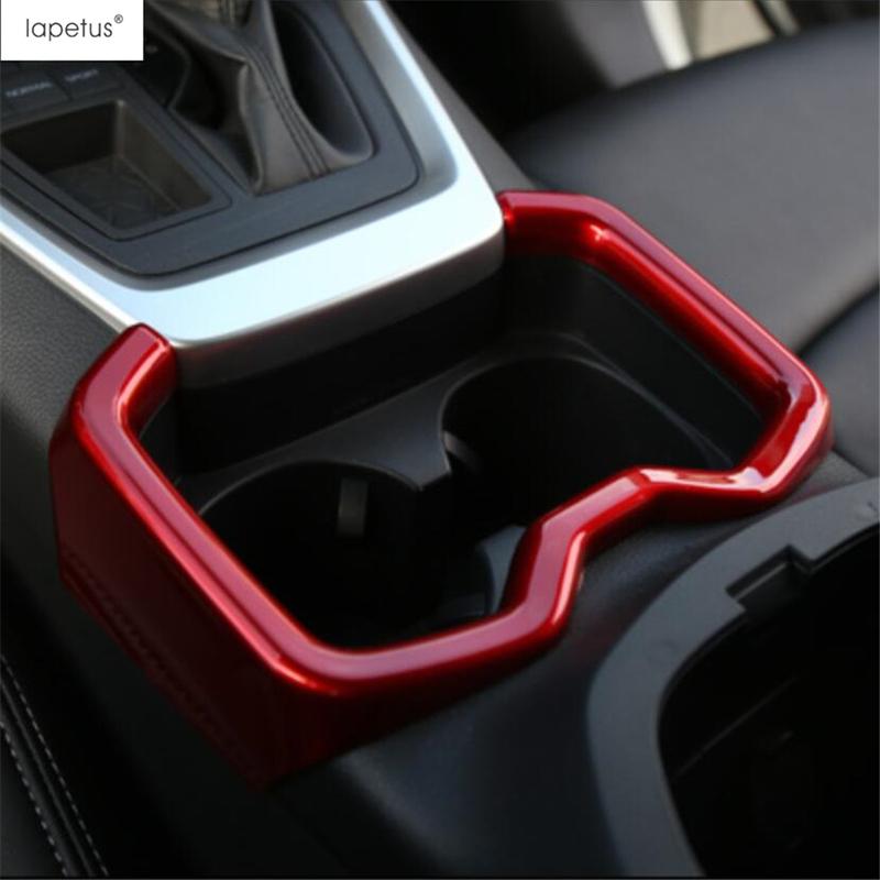 Central Console Front Water Cup Holder Panel Cover Trim For TOYOTA RAV4 RAV 4 XA50  - 2025 ABS Matte Interior Accessories