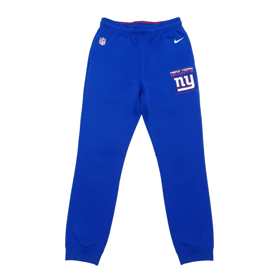 

Nike X NFL Нью-Йорк Джайентс Простые Универсальные Ветрозащитные Теплые Эластичный Пояс С Манжетами из Флиса Длинные Спортивные Штаны Детские Штаны Синие 3Z1B7FDX7-NYG L