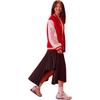 Anta Drachenjahr Serie Einreihig Dick Warm Rundhals Langarm Baseballjacke Damenjacken Tiefrot 162418708N-2