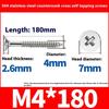5/10Pcs M4 Lengthening Flat Head Tapping Long Wood Screw Stainless Steel Cross Countersunk Head Self Tapping Screws