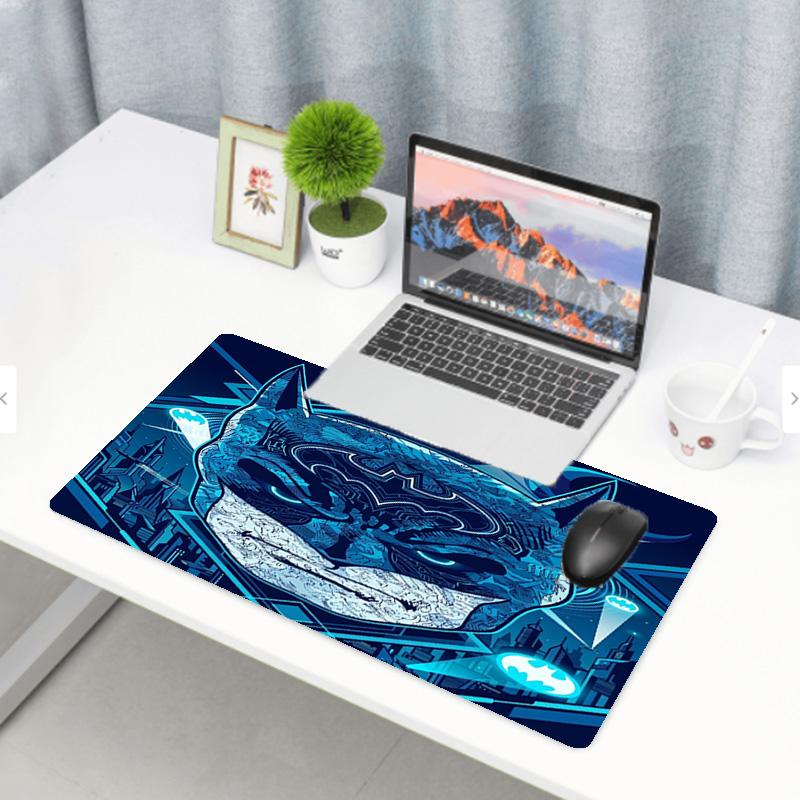 Batman Print Mouse Pad, Anti‑Slip Desktop Keyboard Mat, for PC Laptop Gaming Working Daily Use, Cool Festival Surprise Gift