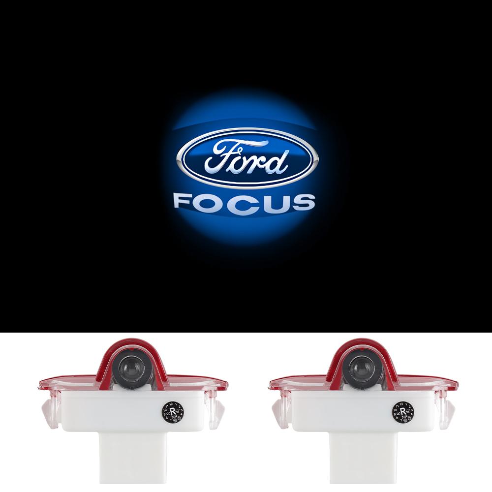 2Pcs Car Badge Door Welcome Lights LED Laser Projector Lamps For Ford Mondeo 2007-2013 Max 2007-2008 Mustang Fiesta Foose Focus