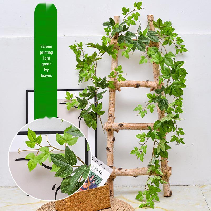 

Ivy Decorative Pipe Cover: Artificial Green Vine with Maple Leaf Design