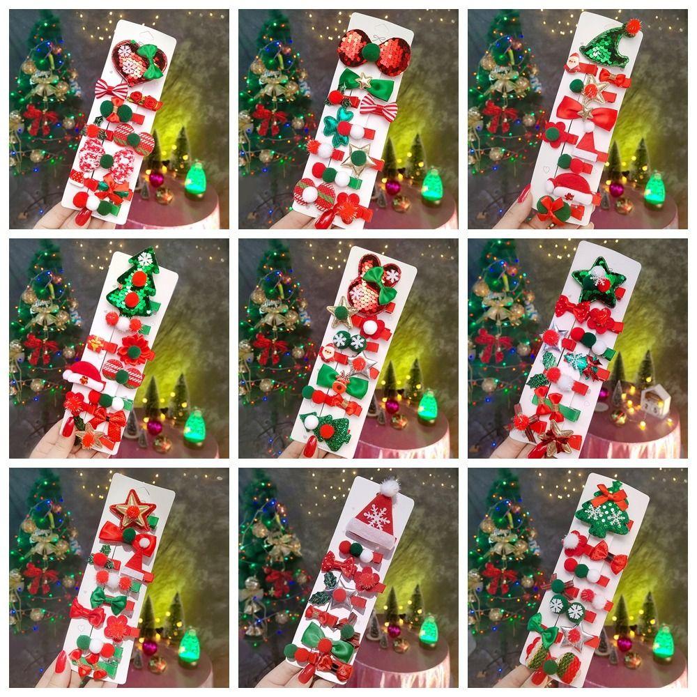 Deer Horn Children Antler Hair Clip Sequin Children Bow Hairpin  Christmas Costume Dress Up