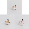 Wooden Craft Cat Figurine Home Office Decor Gift For Cat Lovers