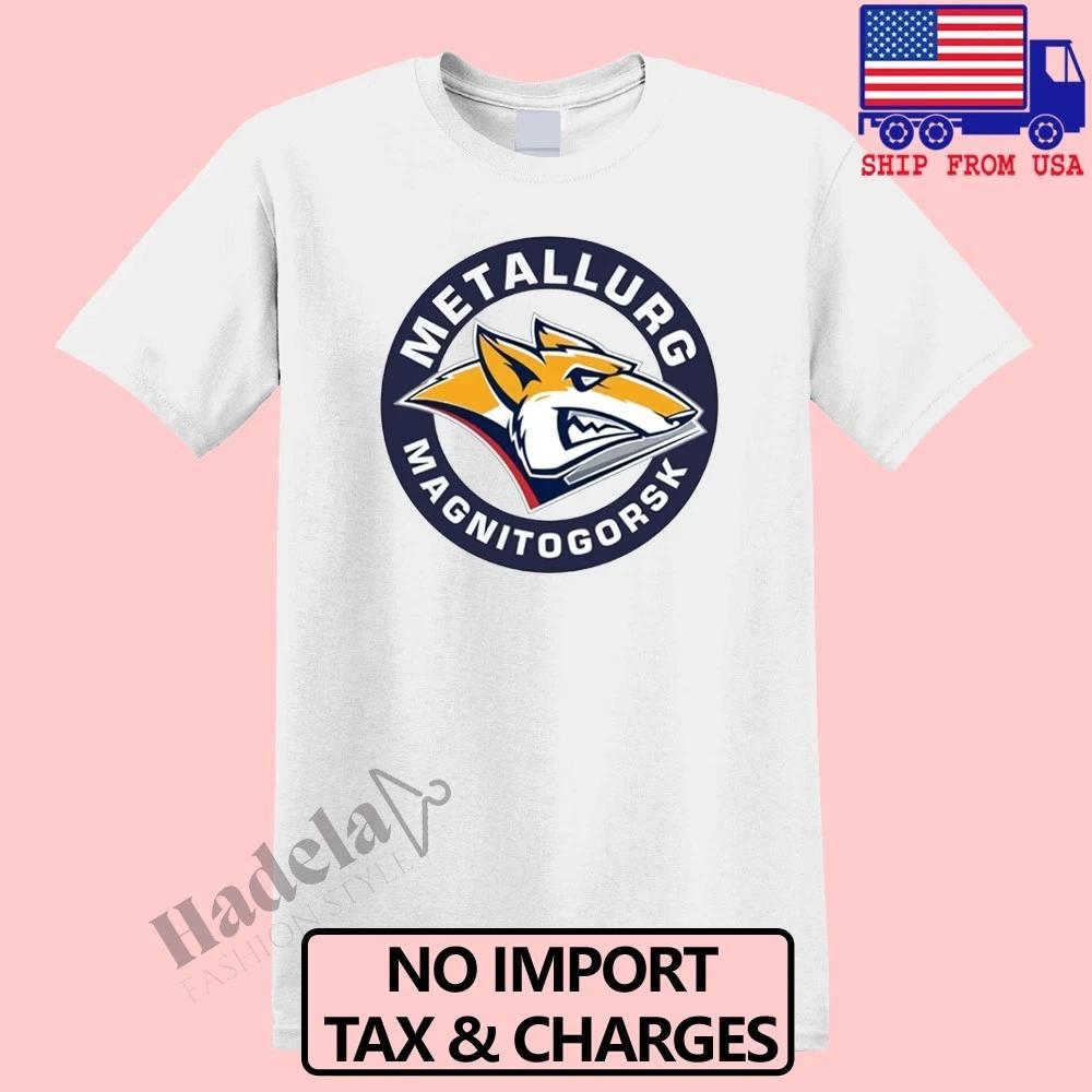 Metallurg Magnitogorsk Khl Russian Professional Hockey Men s White Size S-5XL 2XL