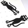 Creative Stationery Bookmarks Curious Cat Bookmark Funny Acrylic Book Clip Transparent Page Holder for Readers Book Lovers