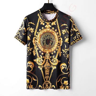 Camisetas de verano barrocas para hombre y mujer camisetas con estampado 3D marcas de lujo vintage camisetas florales reales