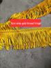 Frange Giallo Oro per Bandiere 5cm-9cm | Passamanerie per Abbigliamento | Accessori con Frange in Pizzo per Fai da Te