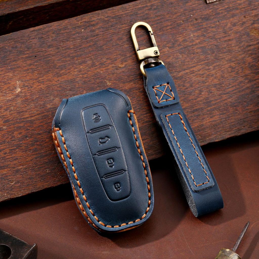Auto Supplies Suitable for Ford Lingyu Key Cover Handmade Crazy Horse Leather Car Key Cover