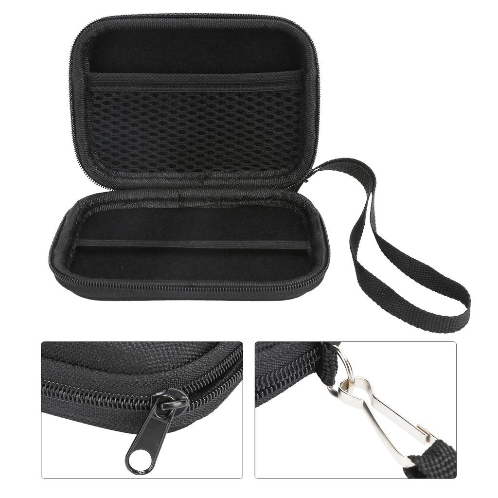 Nylon Storage Bag for Iphone 12 Magsafe Magnetic Fast Wireless Charger Easy Carrying CaseBlack