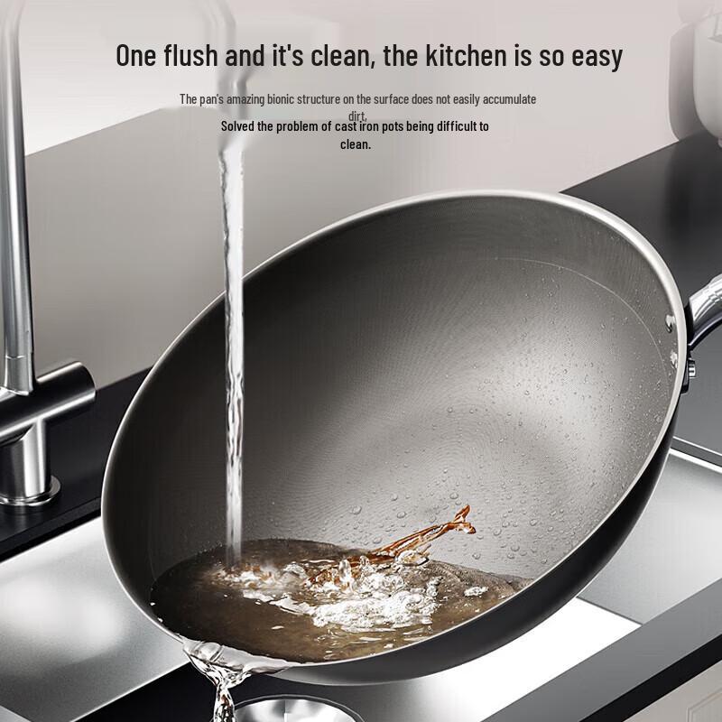 Kangbachh Beschichtungsfreier Eisen-Wok