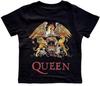 Rock Off Queen Toddler T Shirt Classic Crest Logo Official Black 12 Months To 5 Years Size 4 Years