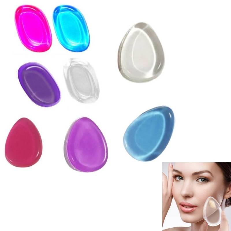 Set di Cipria di Silicone Morbido Gelatina di Alta Qualità per Trucco Forma a Foglia Goccia Facile da Pulire Antiaderente