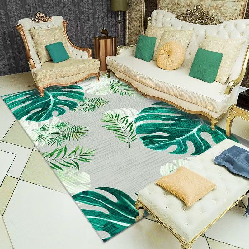 Light Luxury High-End Flannel Carpet Anti-Slip For Living Room Sofa Stain-Resistant Foot Mat For Bedroom Home Decoration