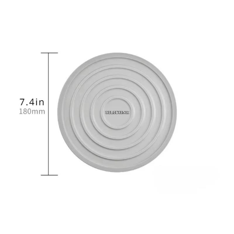 1PC Silicone Mat Coasters Food Grade Material Placemats Anti-slip Table Mats Kitchen Accessories Round Coasters Placemat