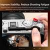 Hot Shoe Cover with Shutter Release Button Built-in Silicone Pads Camera Thumb Rest Thumb Up Grip for Fujifilm XM5 Fuji X-M5