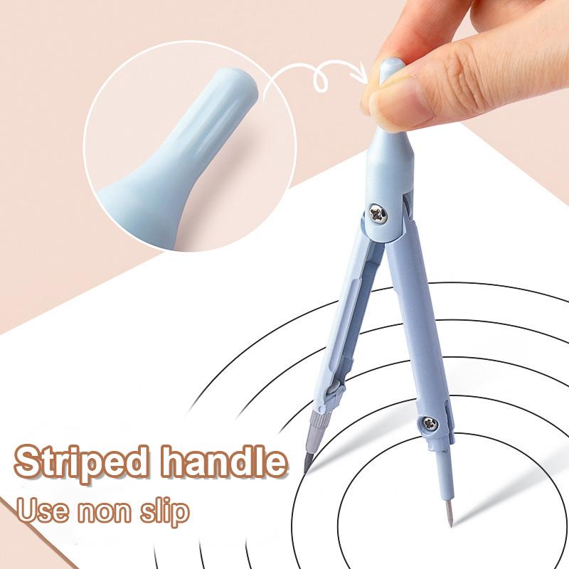 3 In 1 Compass Geometry Set With Ruler Pencil Multifunctional School Drawing Compass Math Geometry Tool Stationery