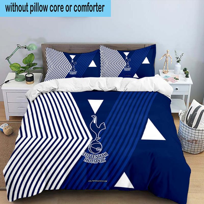 Tottenham Crest Design 3PCS Bedding set,Ideal for1pc Duvet Cover And 2pcs Pillowcases Perfect for Christmas gift,Ideal for Bedroom, Dormitory