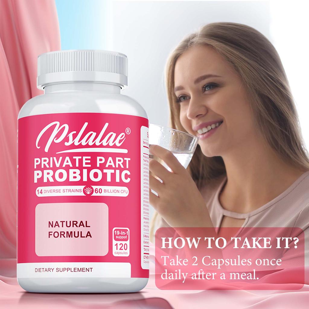 Women's Probiotic Capsules, Containing a Blend of Cranberry and Lactobacillus, Support Urinary Tract Health.