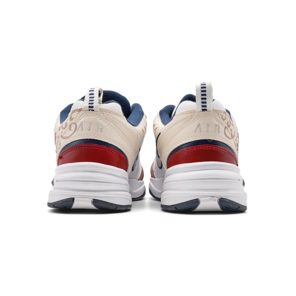 Nike Air Monarch 4 Blessing Horse Willkommen Frühling Dämpfung Abriebfest Niedriger Schaft Klobige Sneaker Unisex Weiß Rot 415445-102(Team268-)