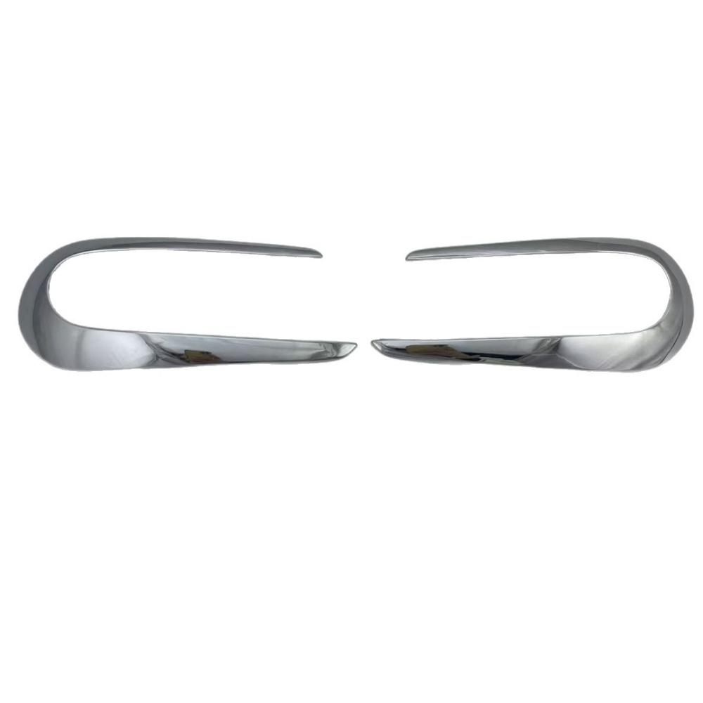 After Fog Lamp Cover For Maruti Suzuki S-PRESSO     2024 Rear fog frame cover without punching holes Chrome Silver