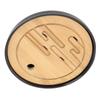 Black Color Bamboo Tea Tray Round Shape Kungfu Tea Tray Home Decor Round Tea Tray  Tea Accessories